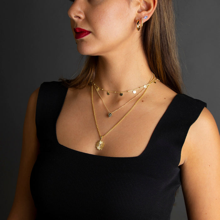 Dainty Gold Twist Hoop Earrings