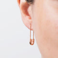 Safety Pin Hoop Earrings