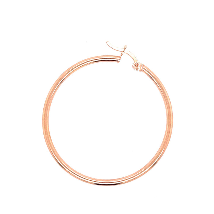 40MM Gold Vermeil Hoop Earrings