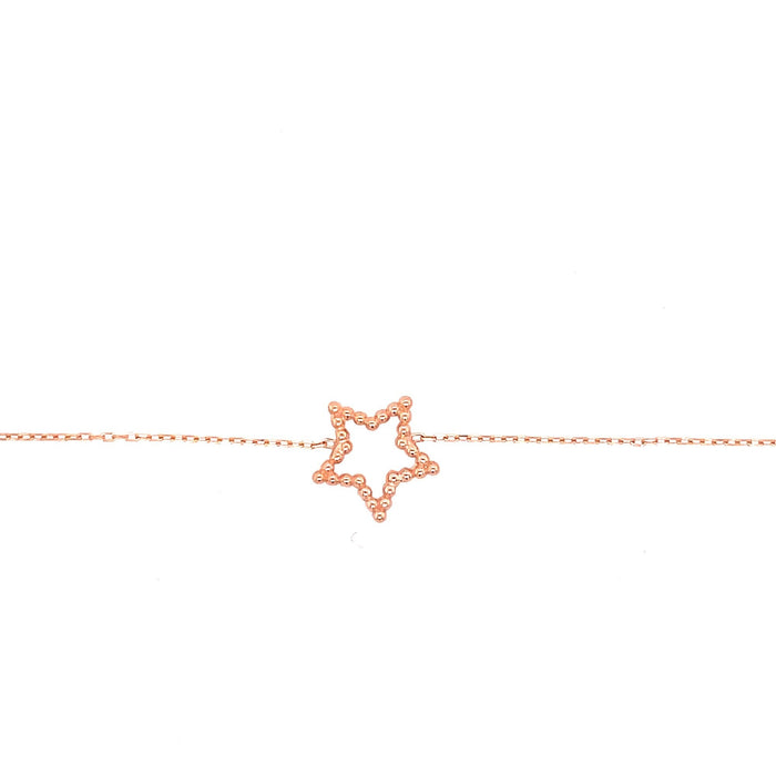 Delicate Gold & Silver Star Chain Bracelet