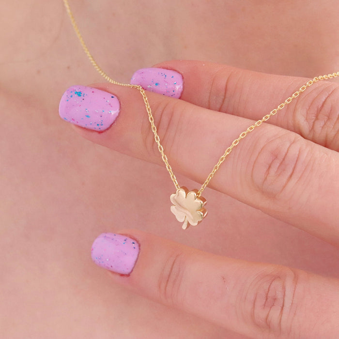 Gold Filled Four Leaf Clover Necklace