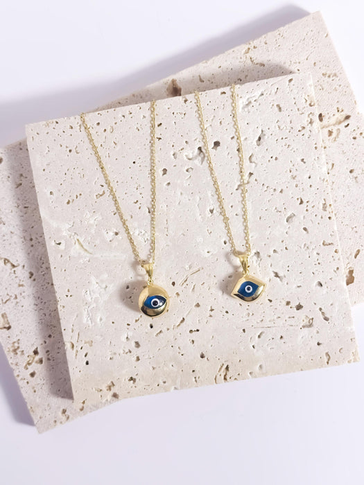 Delicate Gold Evil Eye Necklace
