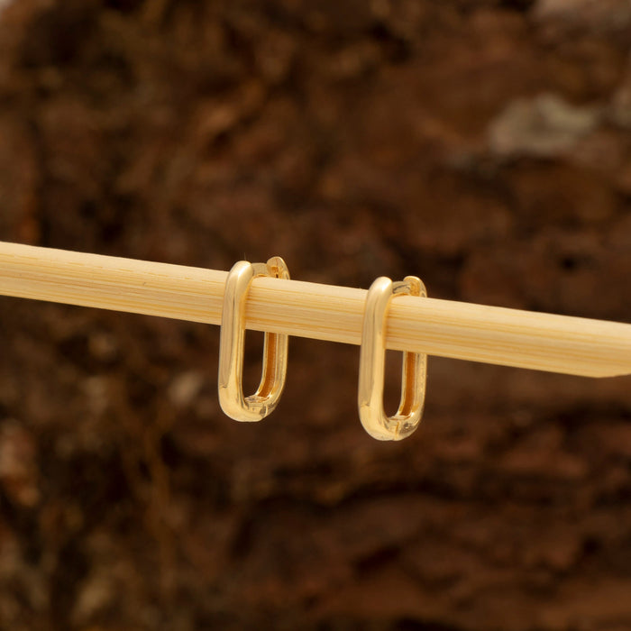 Tiny 14k Gold Vermeil Hoop Earrings