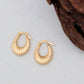 Vintage Chunky Croissant Hoops