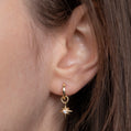 Starburst Huggie Hoop Earrings