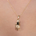 Gold Hand Amulet Necklace