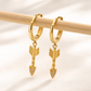 14K Solid Gold Huggie Hoop Earrings