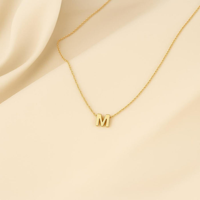 Personalized 14k Gold Initial Necklace