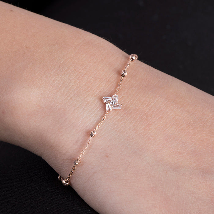 Elegant CZ Baguette Bracelet