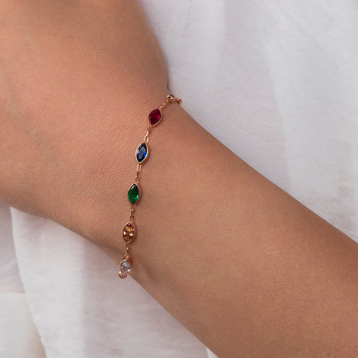 Gold Vermeil Gemstone Bracelet: