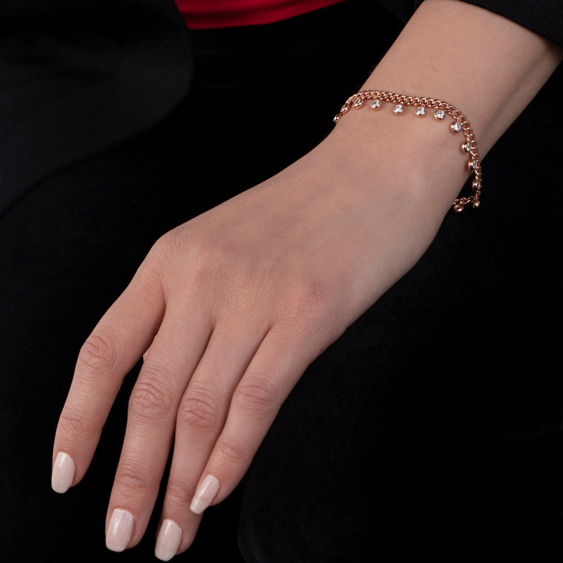 Cuban Chain Bracelet with CZ