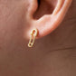 Safety Pin Stud Earrings