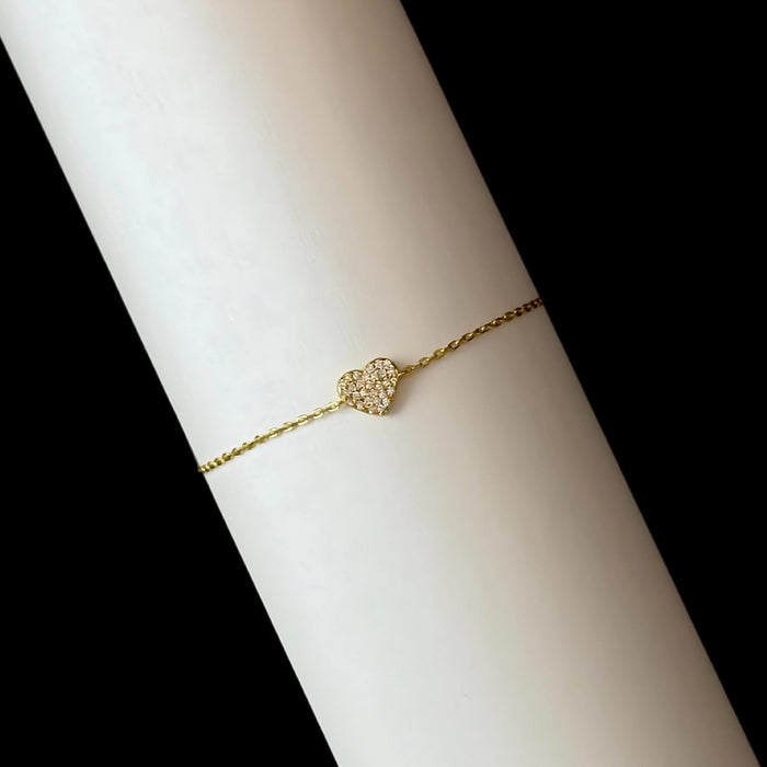 Gold Heart Bracelet
