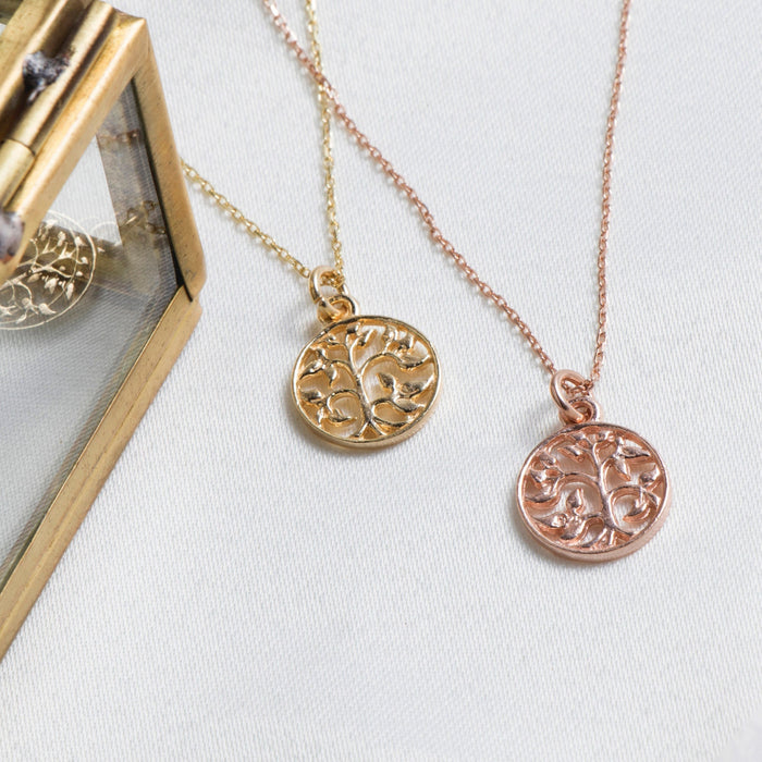 Elegant Tree of Life Family Pendant Necklace