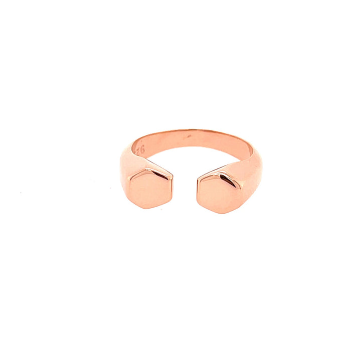 Gold Vermeil Hexagon Ring