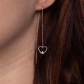 Heart Threader Earrings