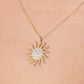Gold Sun Pendant Necklace