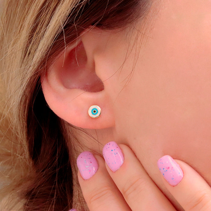 Evil Eye Stud Earrings