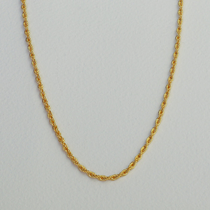 14k Gold Filled Rope Chain Necklace