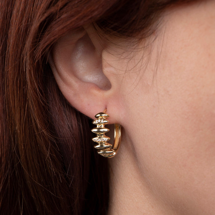 Gold Huggie Hoop Earrings