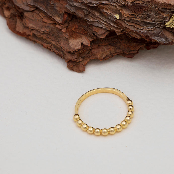 Dainty Beaded Fidget Ring