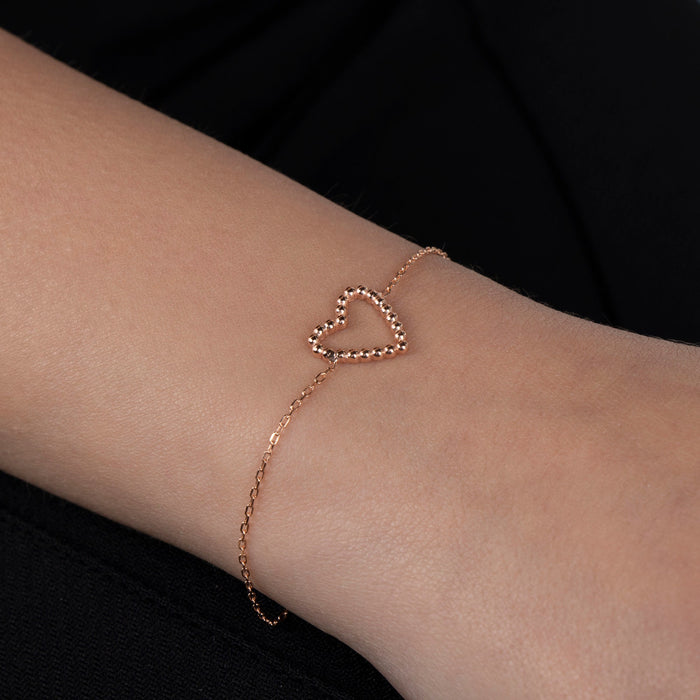 Delicate Gold Heart Bracelet
