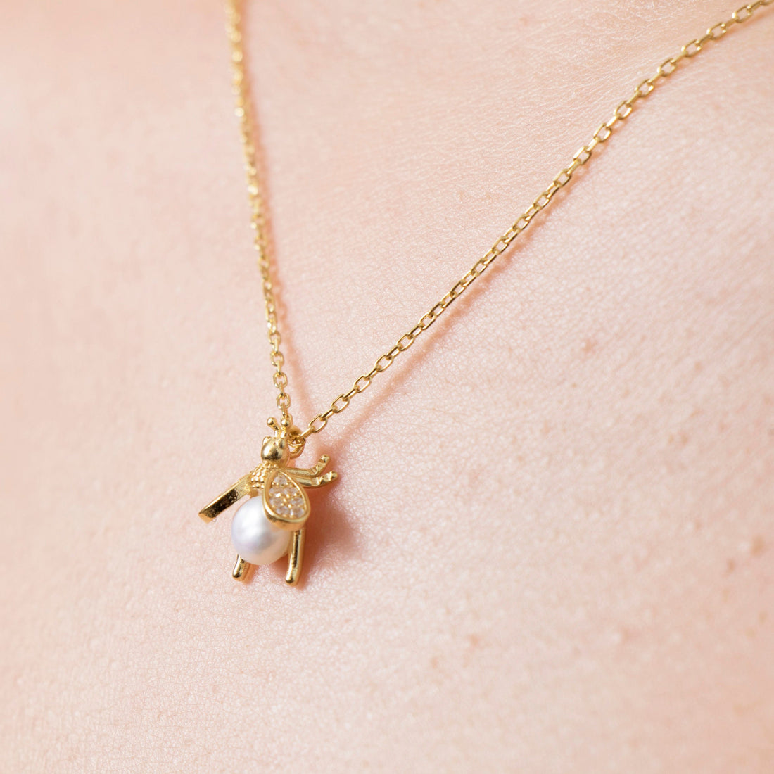 Bee & Pearl Pendant