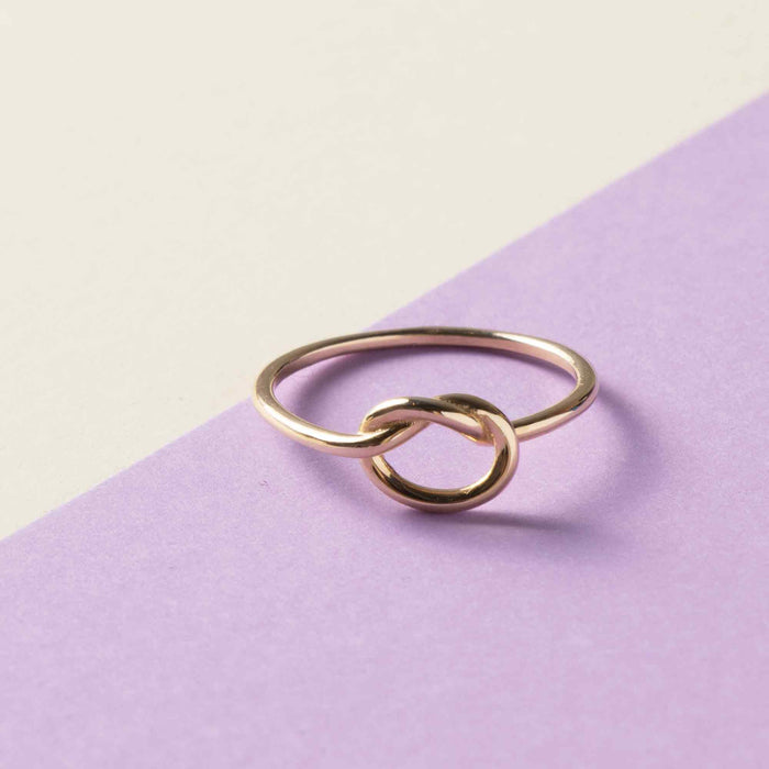 14k Gold Love Knot Ring