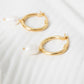 Freshwater Pearl Hoop Earrings