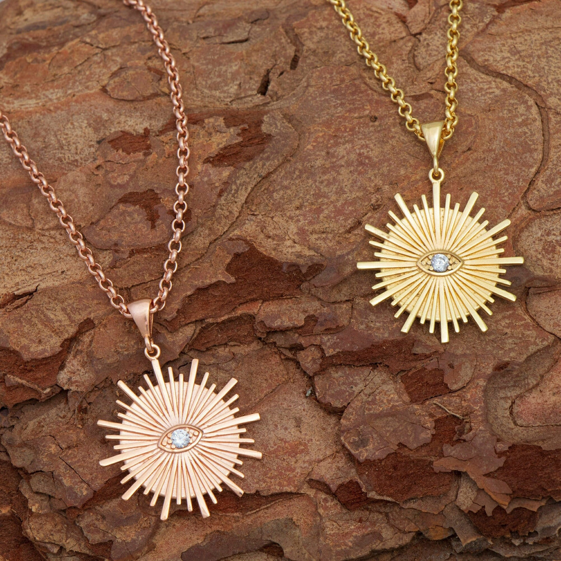 Gold Sunburst Necklace