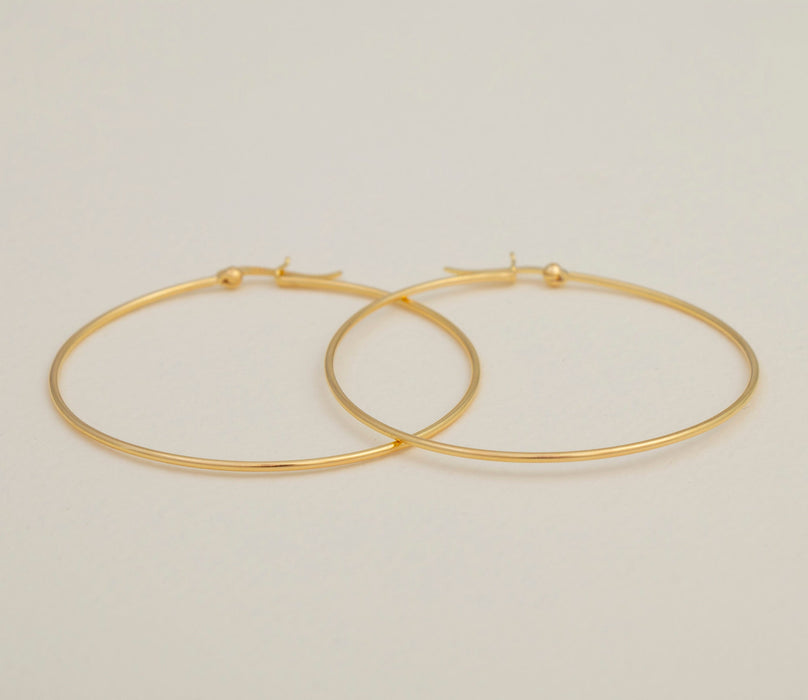 52mm Gold Hoop Earrings