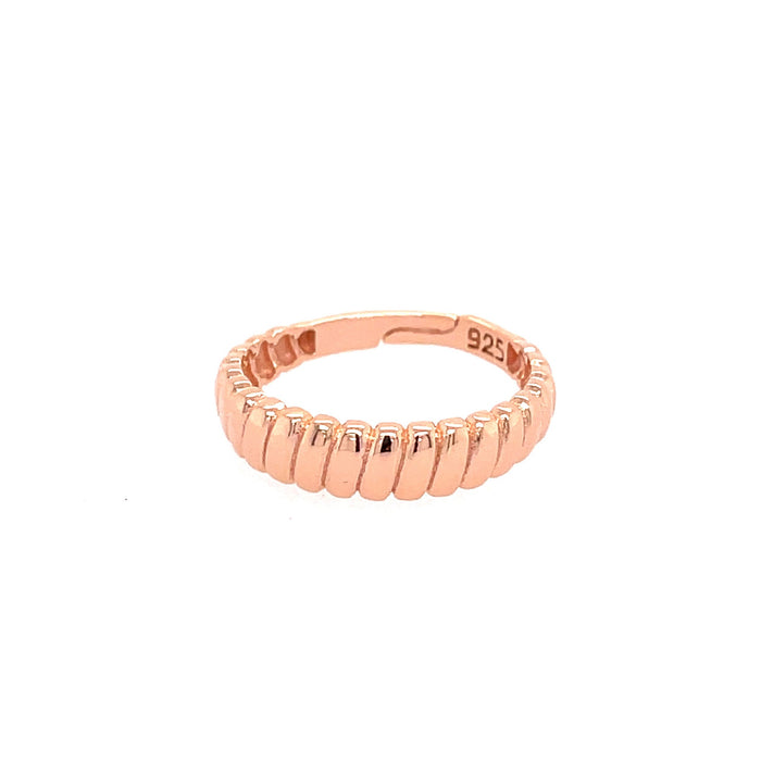 Gold Croissant Dome Ring