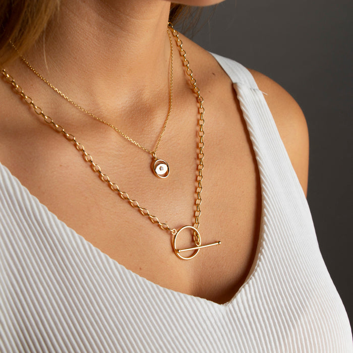 Gold Evil Eye Necklace