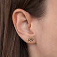 Gold Evil Eye Stud Earrings