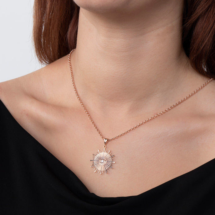 Gold Sunburst Necklace