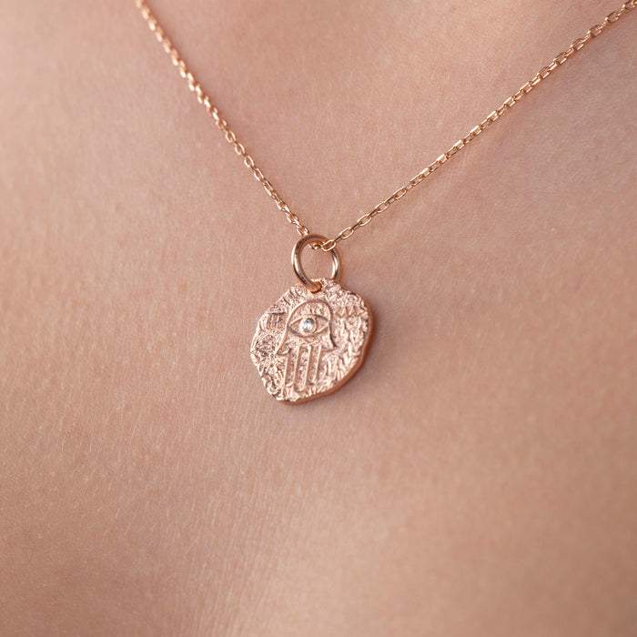 Gold Hamsa Necklace