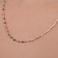 Multi-Color Tourmaline Beaded Necklace