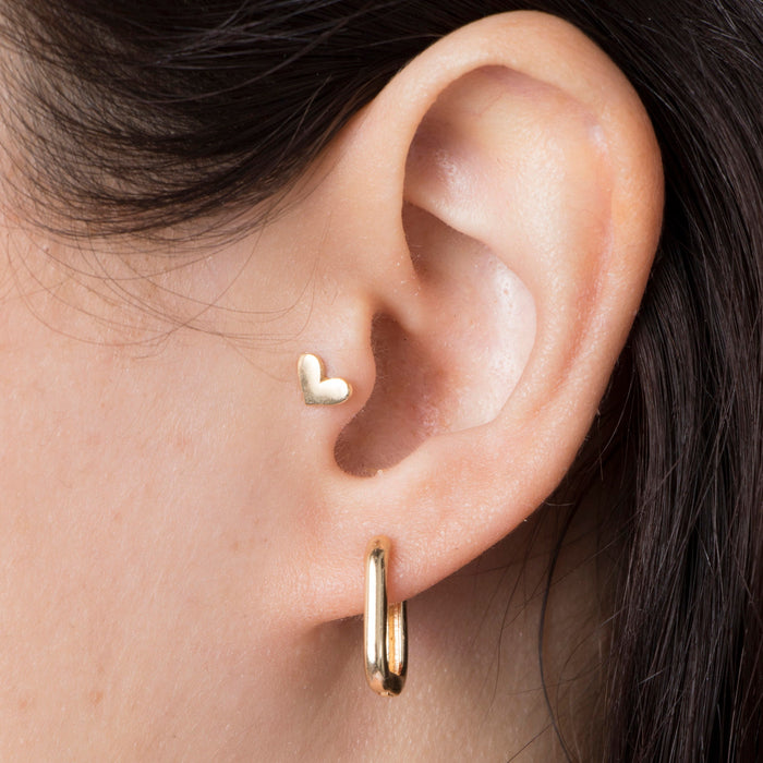 Miniature Gold Piercing Earrings
