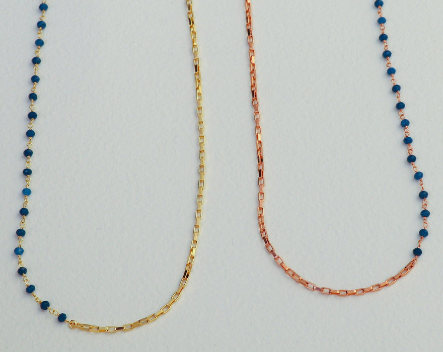 Dainty Lapis Lazuli Vermeil Necklace