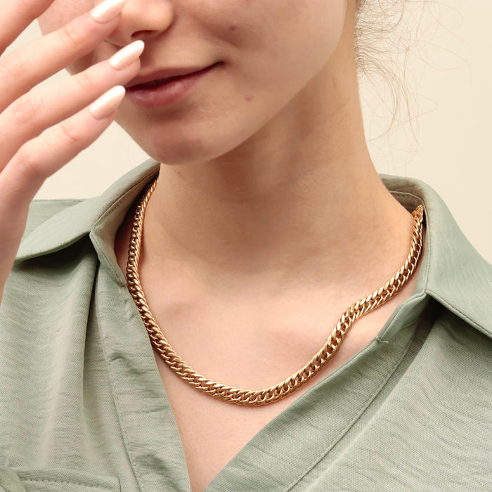 14K Gold Miami Cuban Chain Necklace