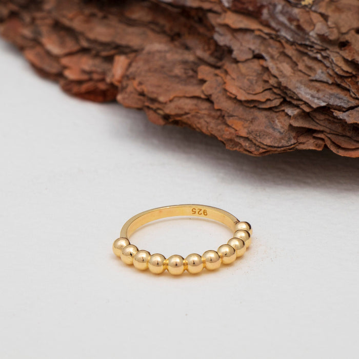 Dainty Beaded Fidget Ring