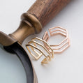 Elegant Hexagon Geometric Gold Ring