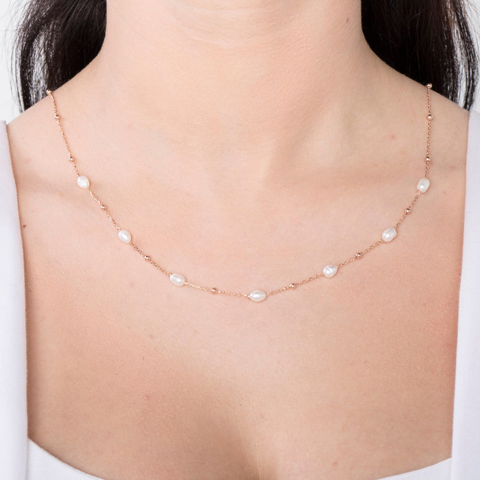 Gold Vermeil Freshwater Pearl Necklace