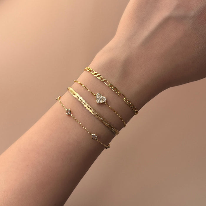 Gold Heart Bracelet