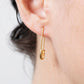 Safety Pin Hoop Earrings