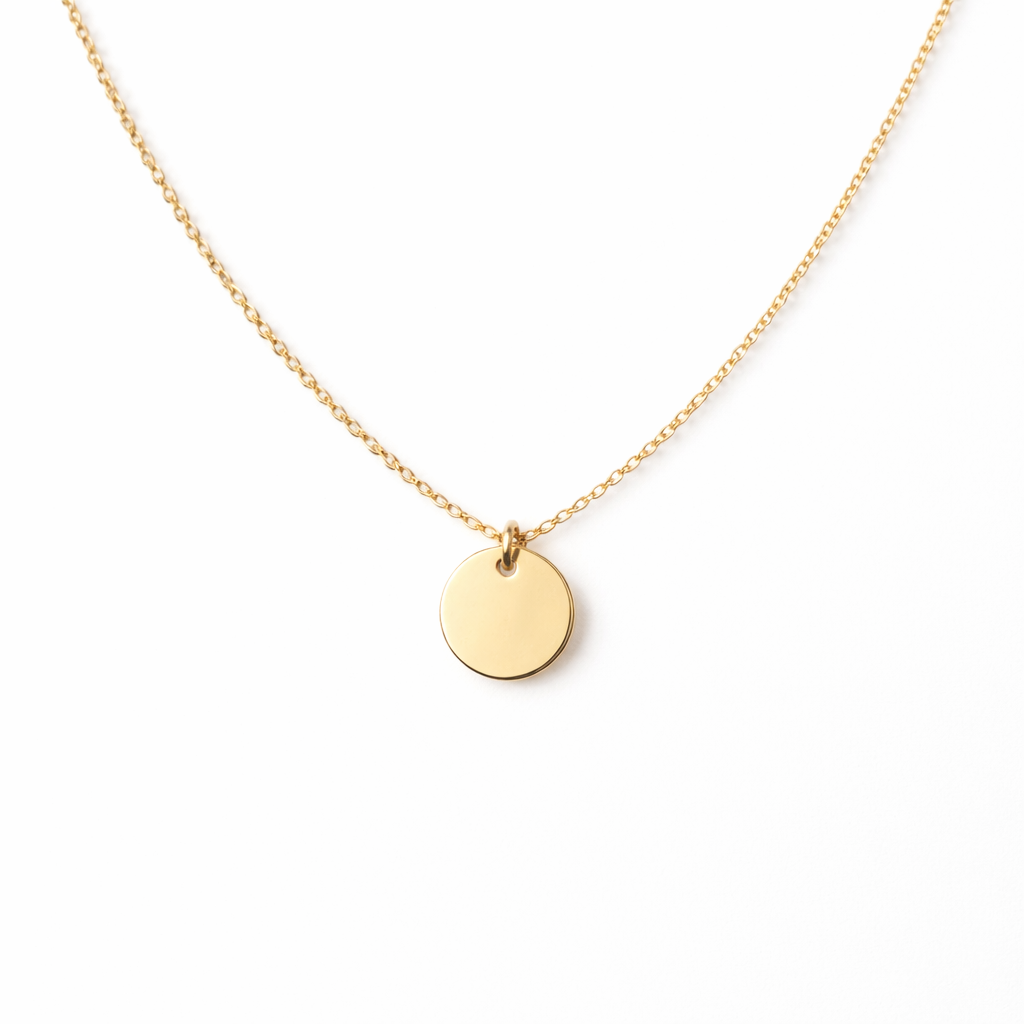 Gold Disc Necklace
