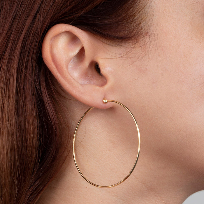 52mm Gold Hoop Earrings
