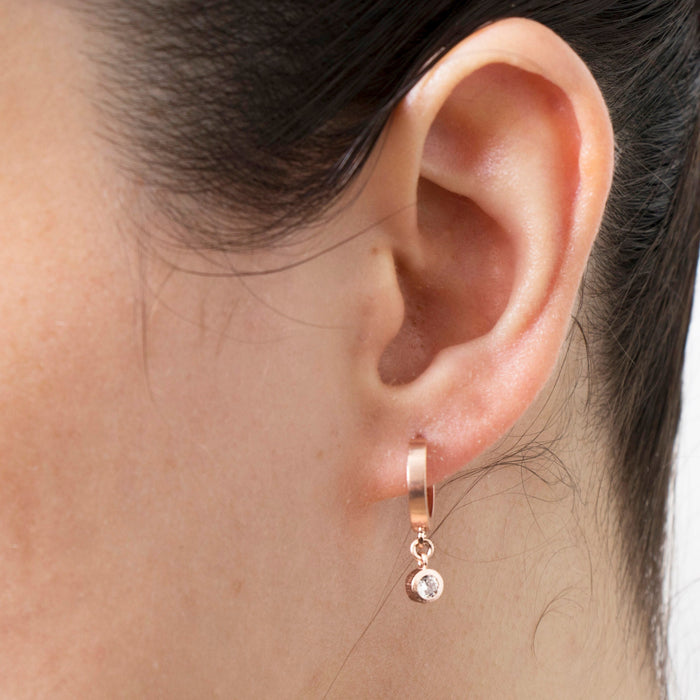 Gold Huggie Hoop Earrings