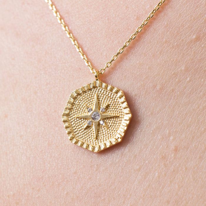 North Star Medallion Necklace