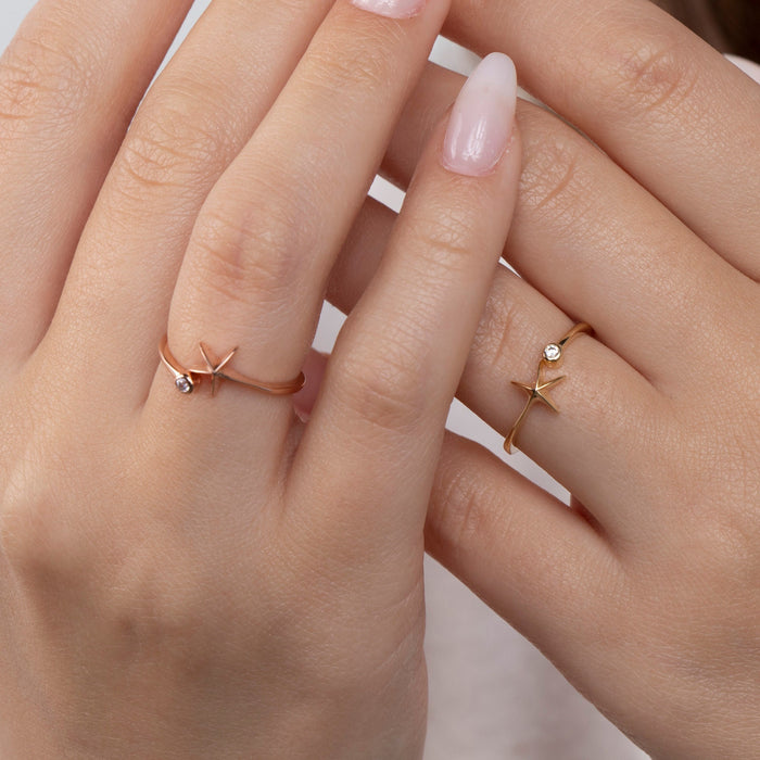 Dainty Starfish Ring